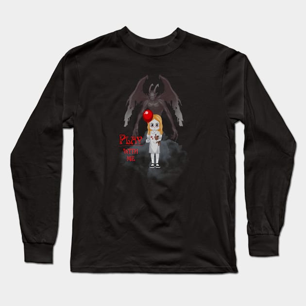 Child Demon Long Sleeve T-Shirt by Builder Ben Paranormal Workshop LLC